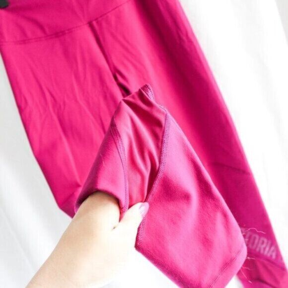 Victoria Secret Sport High Rise Knockout Tight Leggings Bright Fuchsia Small - Picture 4 of 6